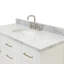 Meuble-lavabo simple 48 po avec plateau en marbre blanc de Carrare Macnair-85364320