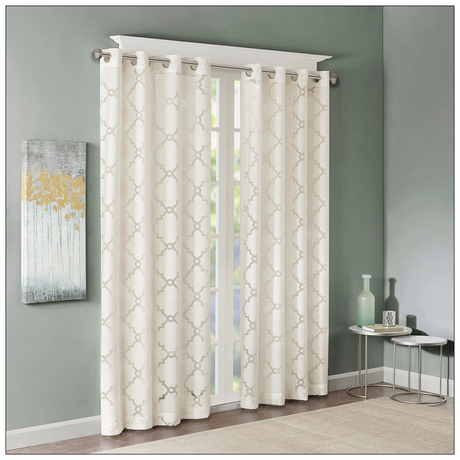 Lark Manor Axavier Polyester Sheer Single Curtain Panel Panel | Wayfair