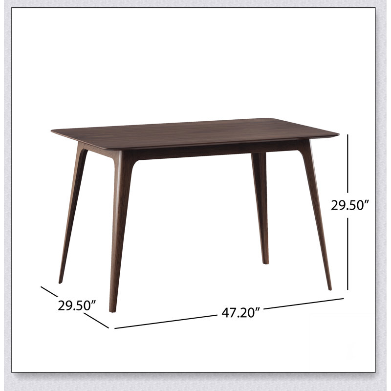 Table de salle à manger rectangulaire 1 pièce sans chaise