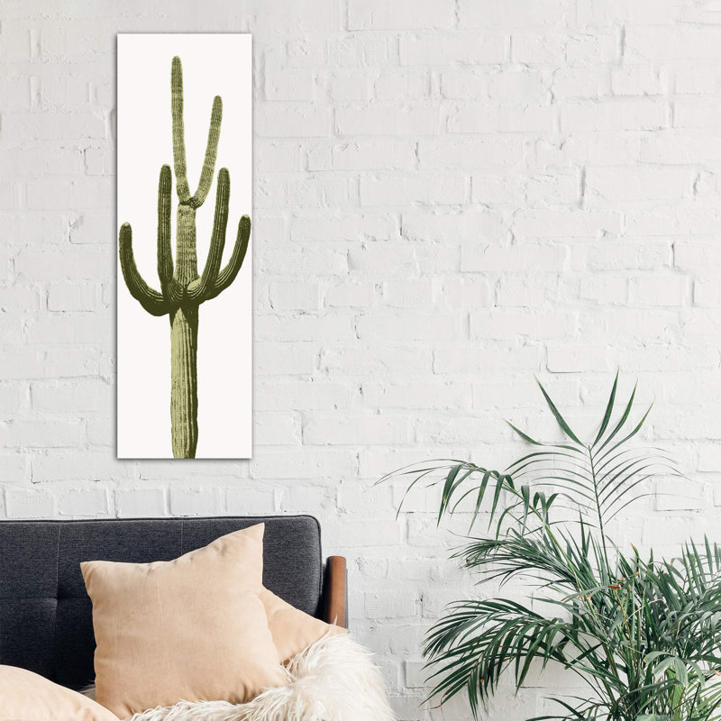 Saguaro Cactus Iii by Mia Jensen - Wrapped Canvas Panoramic Print, 152.4 cm H x 50.8 cm W x 3.175 cm D