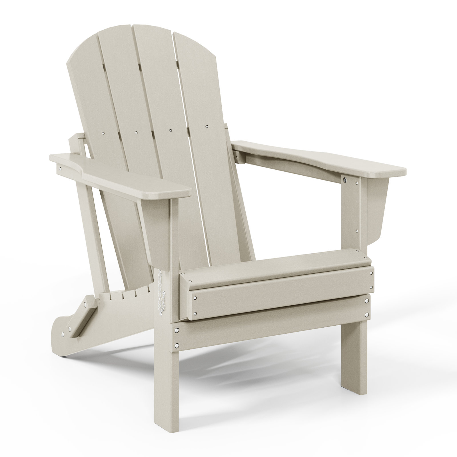 Laguna Foldable Outdoor Adirondack Set, Sand
