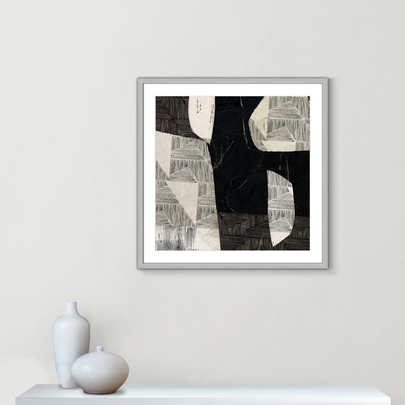 Impression Tangled Darkness Tangled Darkness par Casa Fine Arts, H 27,5 po x l 27,5 po, Cadre argenté