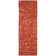 Ferrera Striped Handmade Flatweave Rust Area Rug