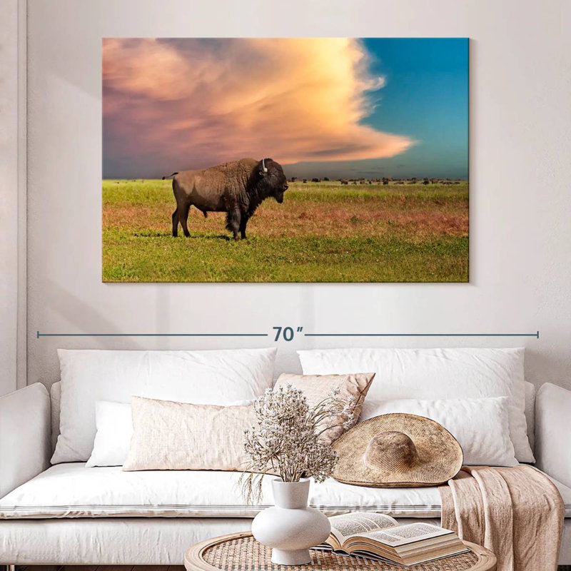 Bison Brampt Badlands, H 34 po x l 51 po