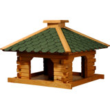 Asher Wood Freestanding Decorative Bird Feeder
