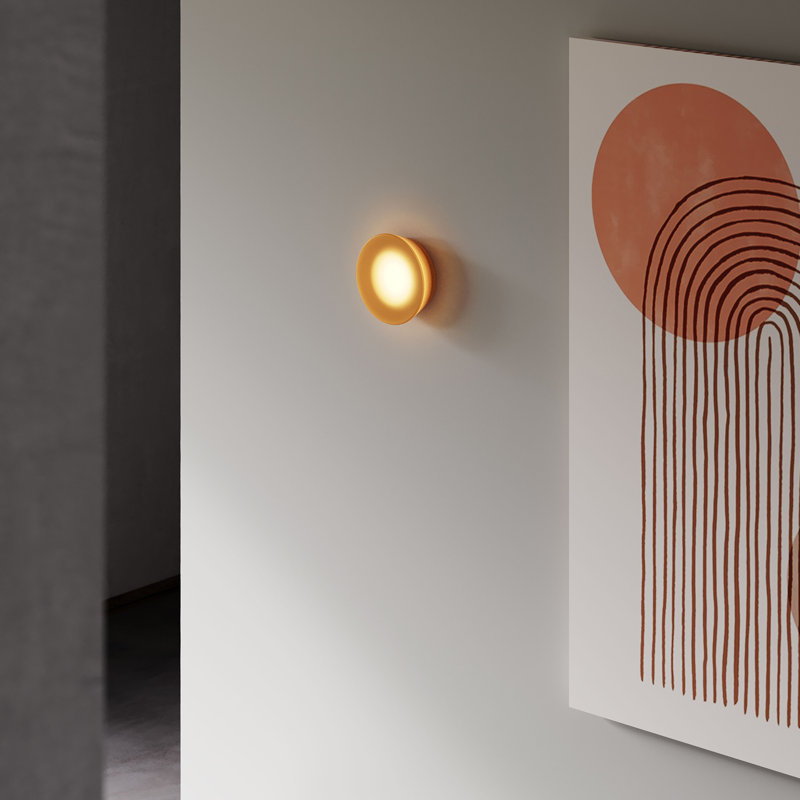 Applique murale / applique murale Mist, Amber, Rond