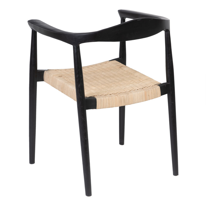 Izobel 44.5cm H Solid Wood Wishbone Armchair