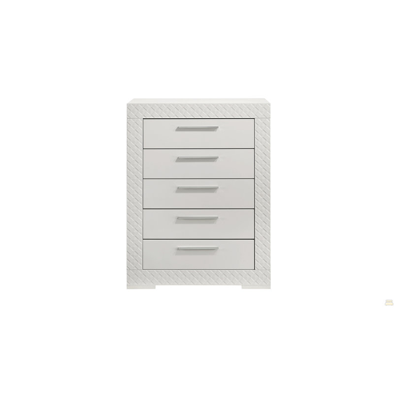 Commode 5 tiroirs en bois