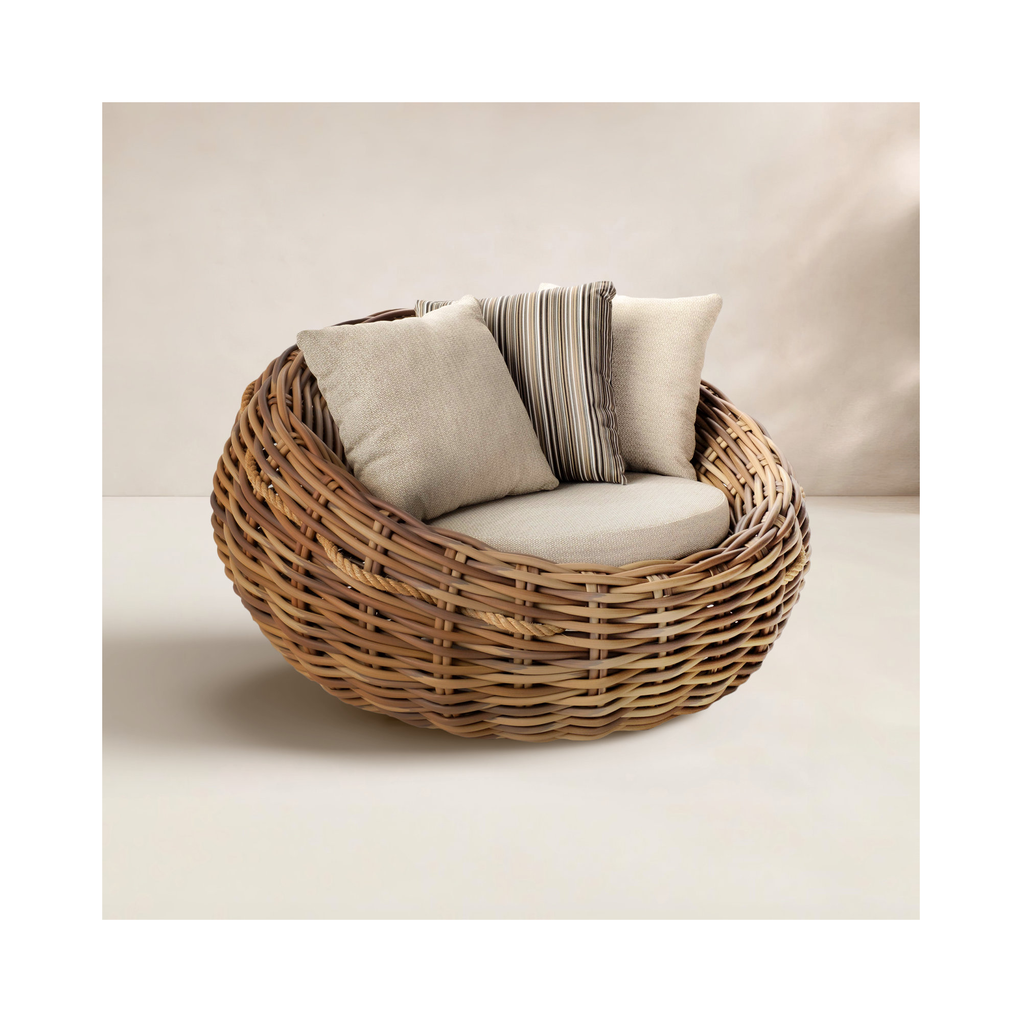 Ardelia Wicker Outdoor Lounge Chair
