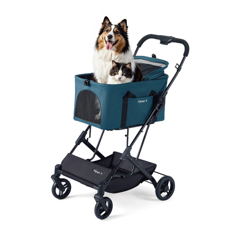 Système de voyage Travois Tri-Fold pour animaux XL, Bleu nautique