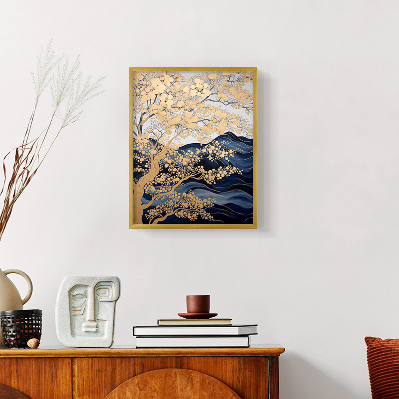 Paysages série CXCVI - reproduction encadrée de qualité supérieure - prête à être accrochée - aucun clou requis