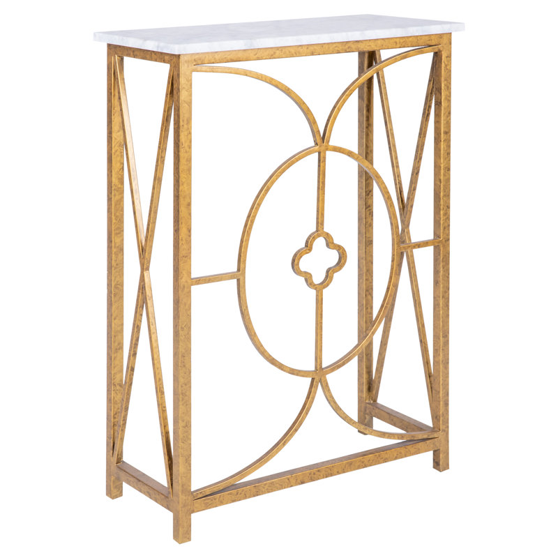 Console Petite 26 ", Or royal, Carrera Marble