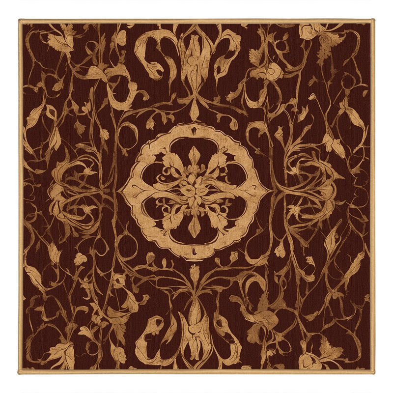 Imperial Vine Rug, Square 7'