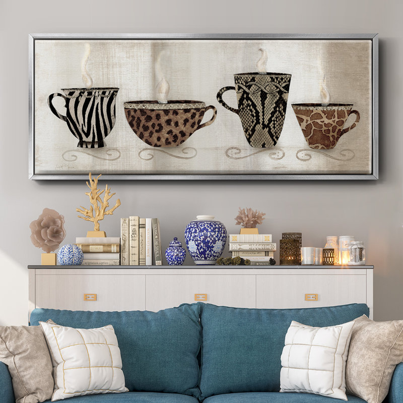 Coffee Skins I- Framed Canvas, 24" H x 60" W