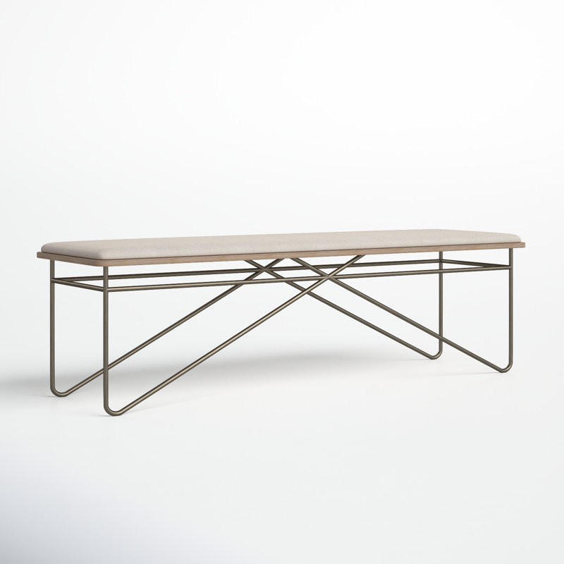 Carci Polyester Upholstered Bench