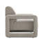 Fauteuil d'appoint en chenille gris à ressorts ensachés, structure intérieure en bois, coussin de siège serré, largeur de 22 po, profondeur, hauteur de 19 po, capacité de 220 lb, produit 35,01 po, chaise avec dossier et dossier de 32,33 po de hauteur,