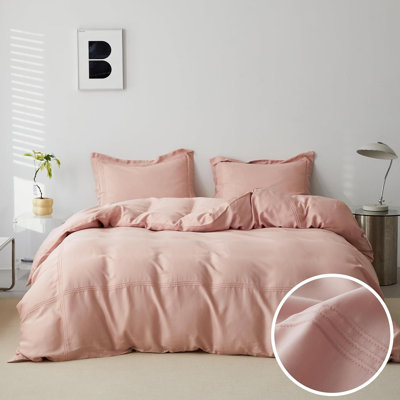 Ensemble de housse de couette 100% eucalyptus Lyocell Tencel