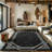 Monaco Series Abrstract Black/Gray Area Rug-1018733730