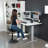 VIVO Single Motor Electric Desk with Push Button Memory Controller-97735792-112376704