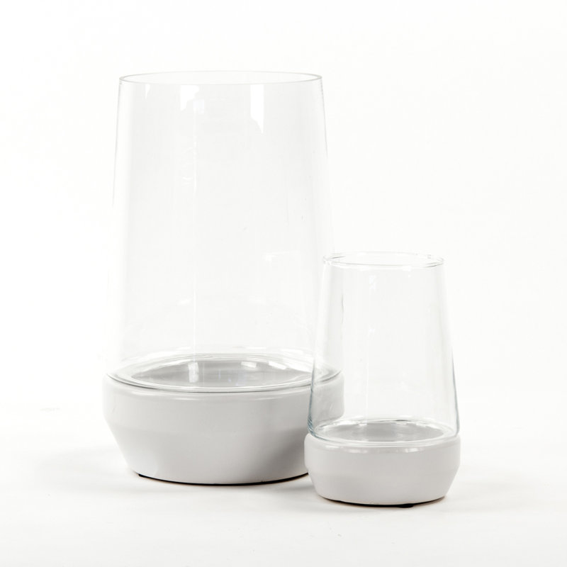 Hurricane Candle Holder, 8.5" H x 5.5" W x 5.5" D