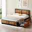 Metal Storage Bed