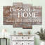 «Family And Home Typography Home», ensemble de 4 impressions sur toile par Pithinart-93058042