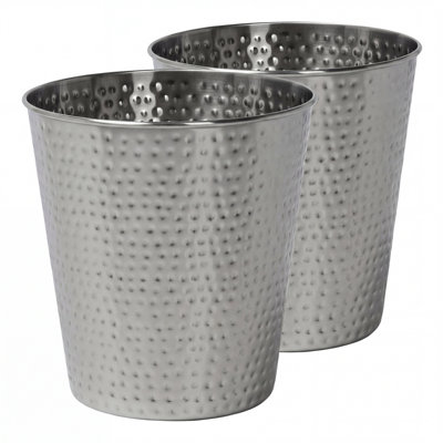 Poubelle en acier martelé 2 gallons Axel