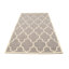 Tapis oriental moderne taupe et crème 5 x 8