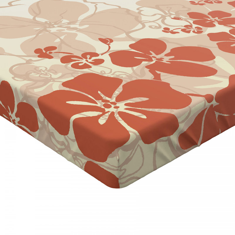 Microfiber Floral Fitted Sheet, Queen Fitted Sheet
