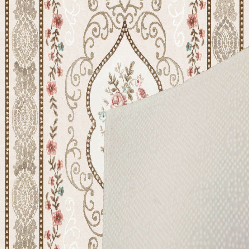 Stylish Woven Carpet, 5.2 x 7.5 Feet | 100% Polyester, 0.3 in Pile Height, Antibacterial, Non-Slip PVC Dot Underside | Machine Washable, 3D Digital Print | Perfect for Living Room, Bedroom & Home Décor
