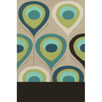 Peacock Regalia I - Wrapped Canvas Print