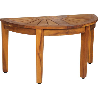 The Original 31.5" Half-Moon Teak Shower Bench