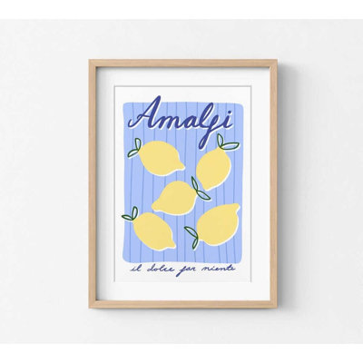 Impression «Lemon Bliss»: style aquarelle (différentes tailles, choix de cadres)