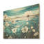 Refreshing Flower Lagoon I - Art mural en bois sur bois de pin naturel-101402345