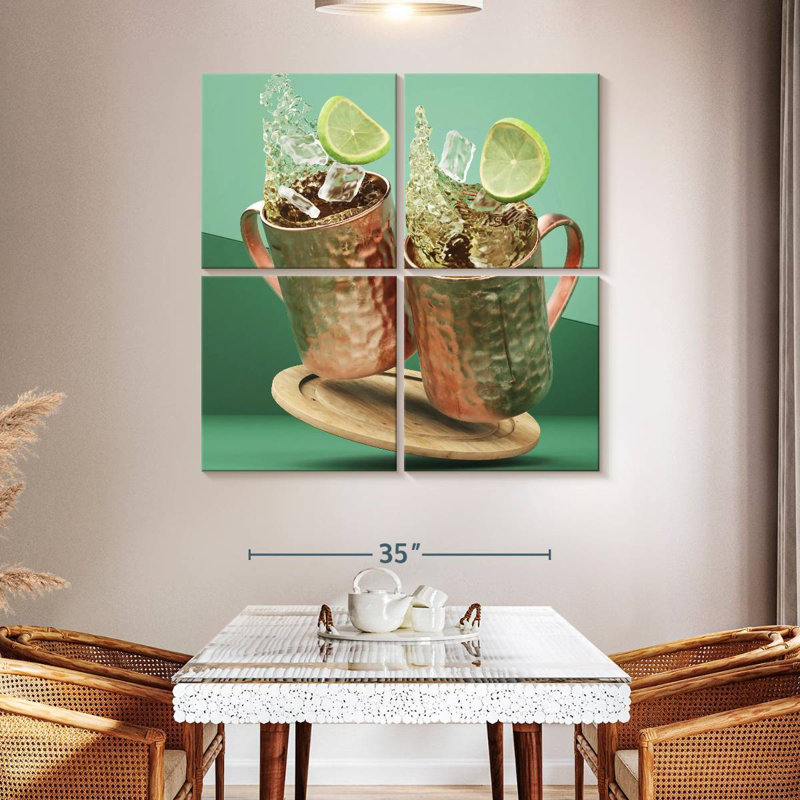 Yarlin Moscow Mule Cocktail, H 45 po x l 45 po