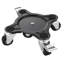 Chariot de manutention pour meubles, charge maximale de 544 kg (1200 lb), chariot robuste avec 5 roues pivotantes à 360°, panneau en acier au carbone, ensemble de glissements pour meubles, électroménagers, canapé, réfrigérateur, laveuse