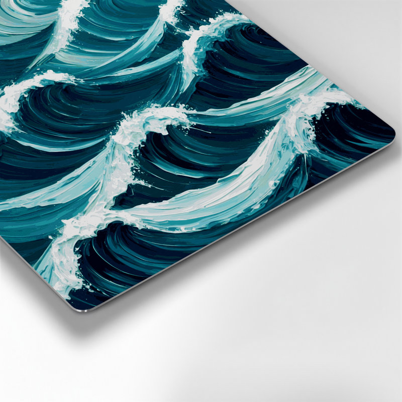 Art mural en métal Coastal Wave, H 12 po x l 12 po