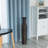 Tall Decorative Modern Ribbed Trumpet Design Brown Floor Vase - Contemporary Home Decor-1588324524