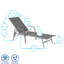 194.5cm Long Single Chaise with Cushions