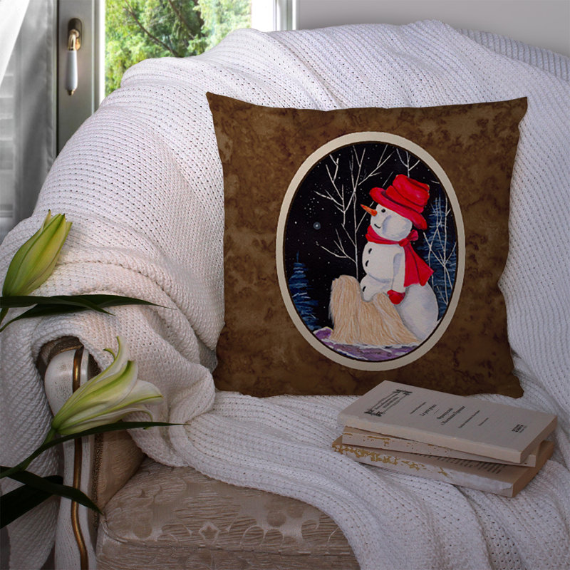 Coussin décoratif intérieur/extérieur lhasa apso