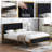 Sheila Upholstered Platform Bed with Velvet Tufted Headboard-810009475-815495200