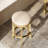 26In. Counter-Height Backless Wood Swivel Barstool With Upholstered Seat, Honeysuckle, 1PC-635618435-635618433