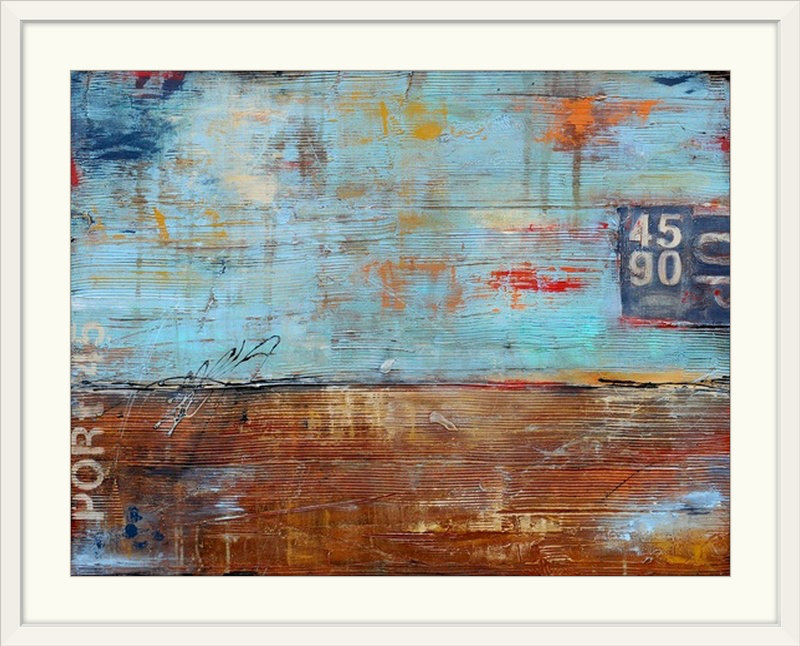 «Port 45» par Talmay, impression, H 27 po x l 36 po x P 1,5 po, Toile