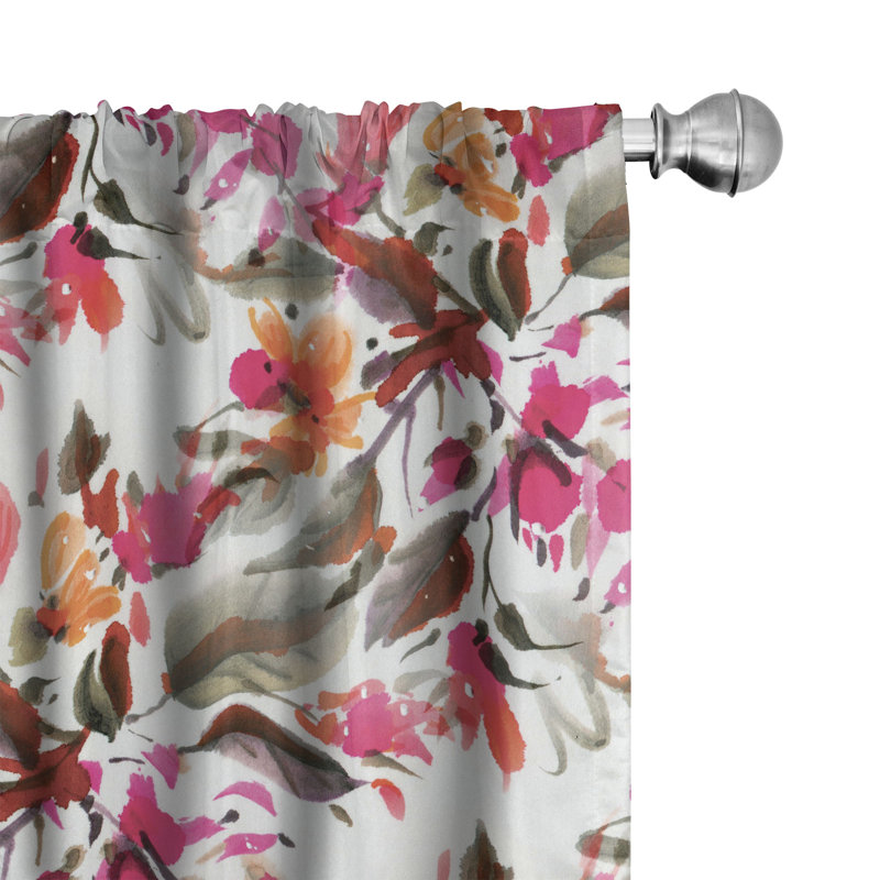 Semi Sheer Curtain Pair, 56" W x 63" L