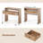 39.5" Expandable Rolling Computer Desk with Monitor Shelf 2-tier Desktop 2 Drawers-1027485605