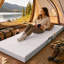 Matelas pliable simple, matelas en mousse mémoire pliable en trois parties de 15 cm-1380803134