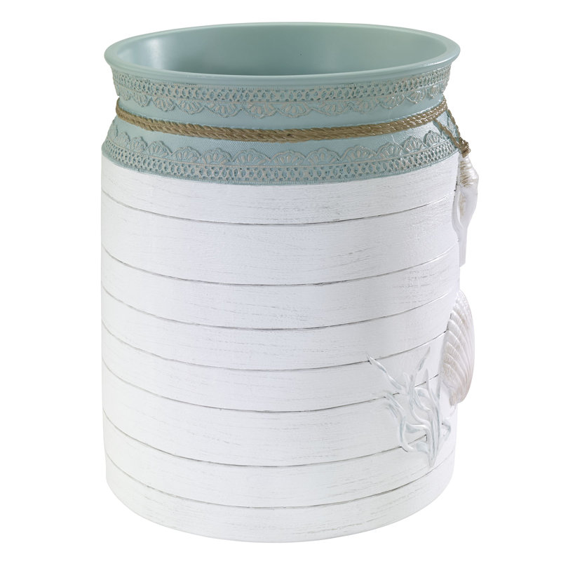 Farmhouse Shell Bath 1 Gallon Waste Basket