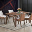 Ensemble de table de salle à manger 5 pièces avec chaises d'appoint Ginny, durable et élégant pour les maisons modernes