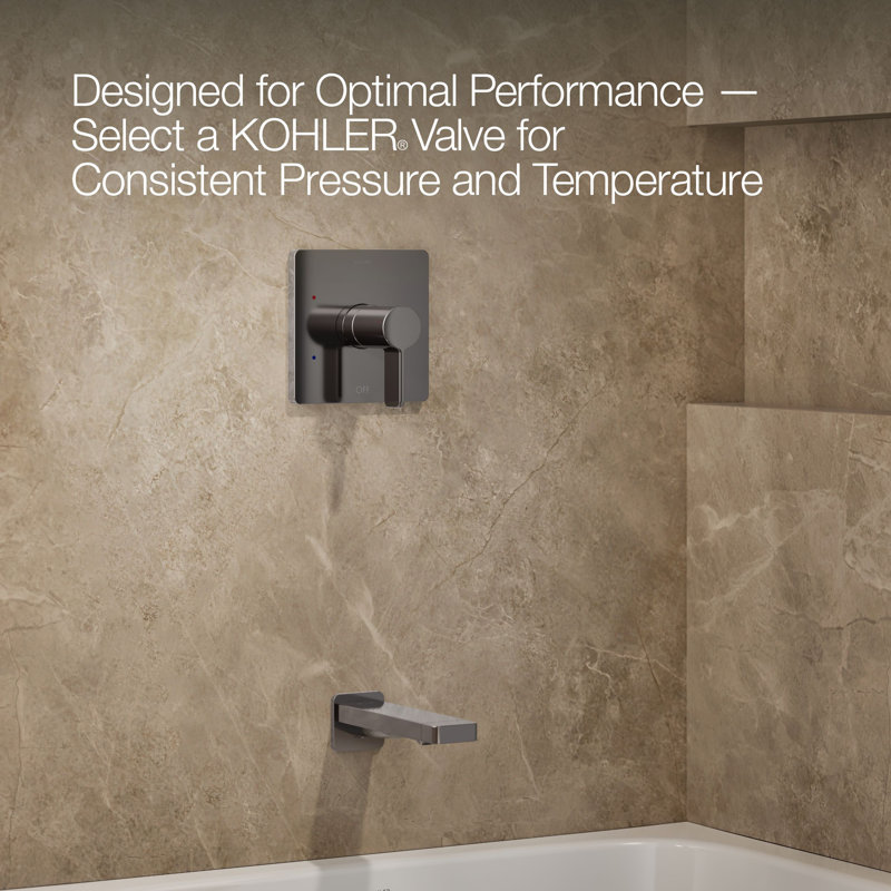 Parallel Bath and Shower Trim Set, Vibrant Titanium