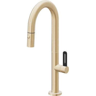 Pull-Down Prep/Bar Faucet With Button Sprayer